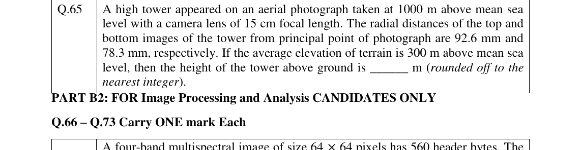 GATE 2024 GE question 65