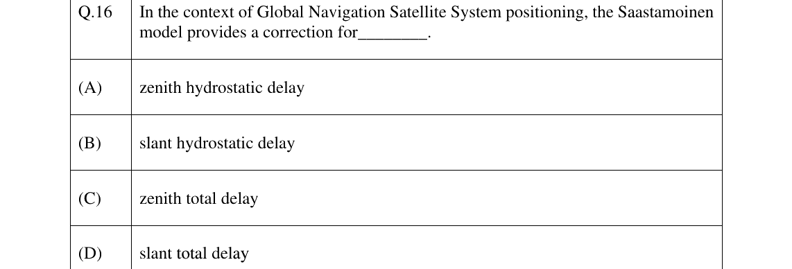 GATE 2025 GE question 16