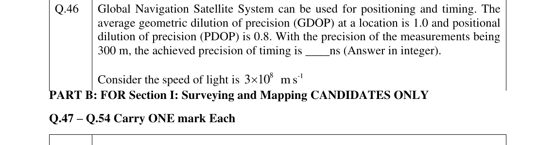GATE 2025 GE question 46