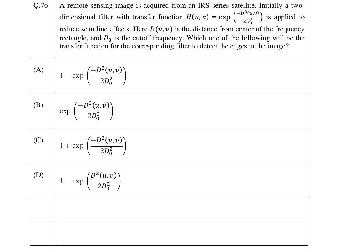 GATE 2025 GE question 76