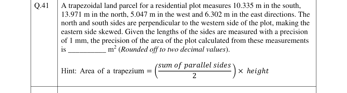 GATE 2026 GE question 41