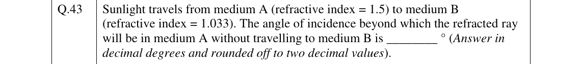 GATE 2026 GE question 43