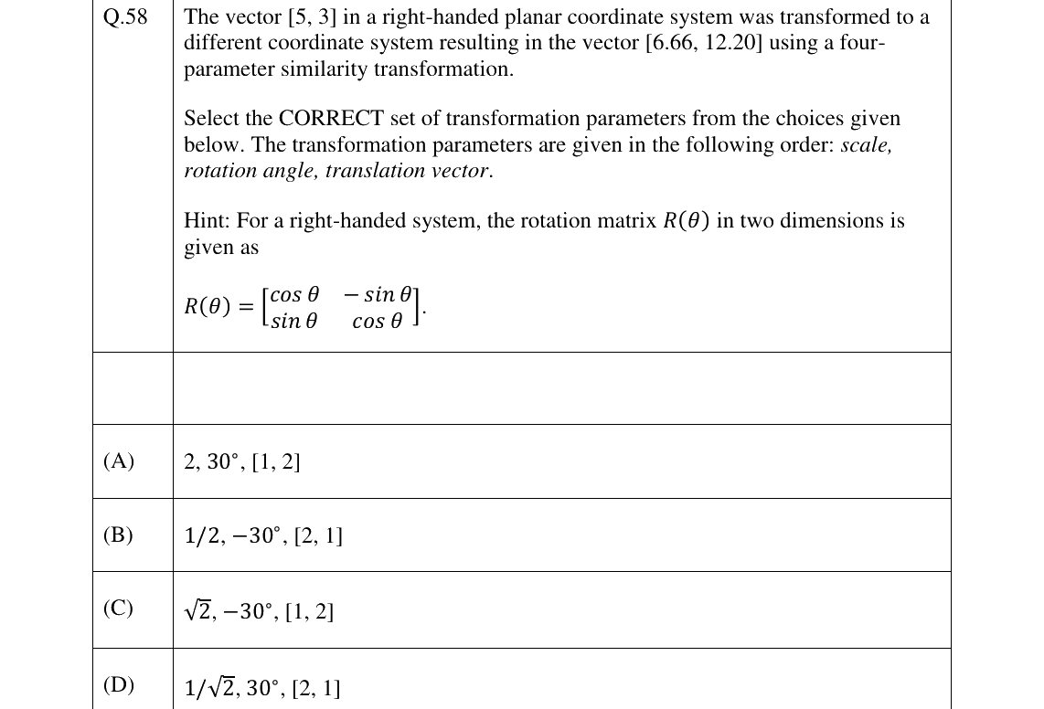 GATE 2026 GE question 58