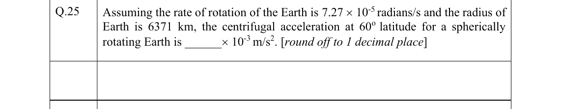 GATE 2022 GG question 25