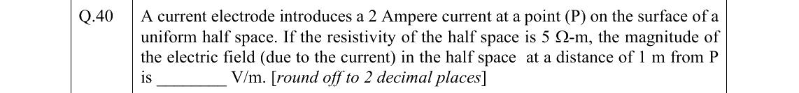 GATE 2022 GG question 40
