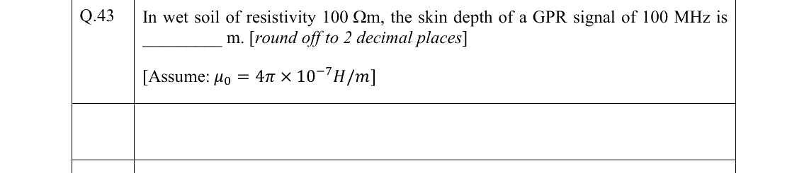 GATE 2022 GG question 43