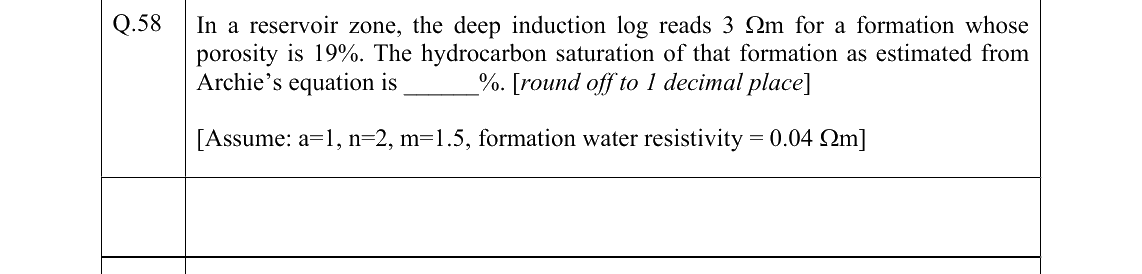 GATE 2022 GG question 58
