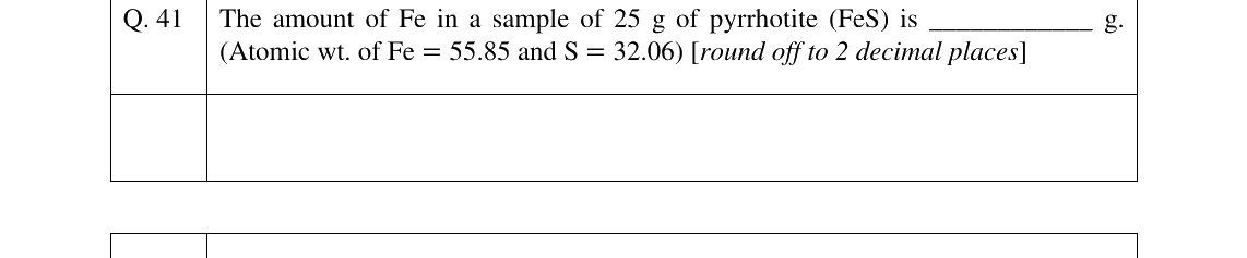 GATE 2023 GG question 41