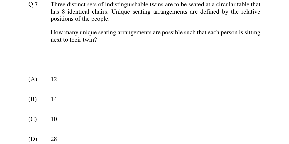 GATE 2024 GG question 7