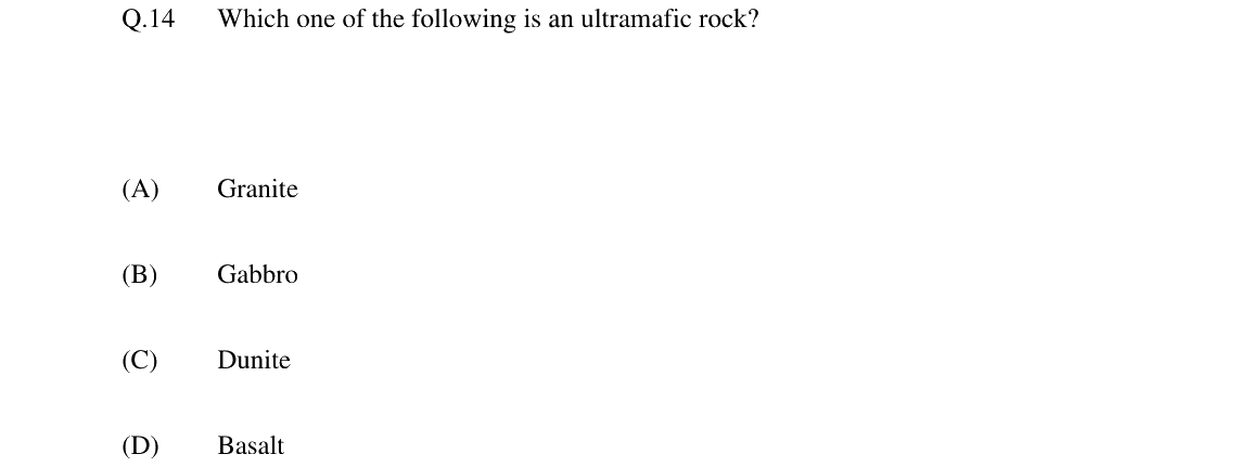 GATE 2024 GG question 14
