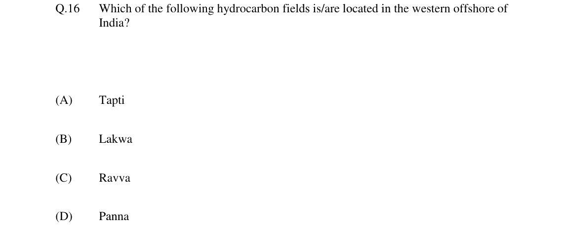 GATE 2024 GG question 16
