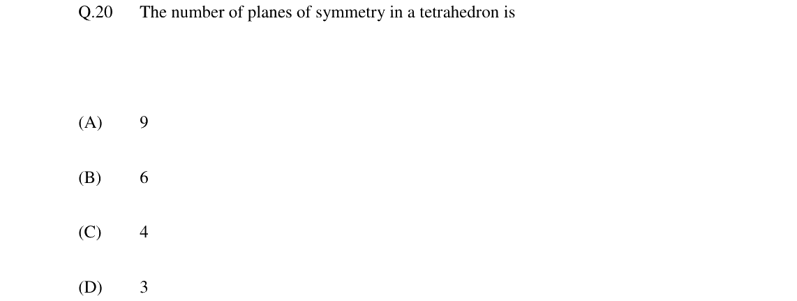 GATE 2024 GG question 20