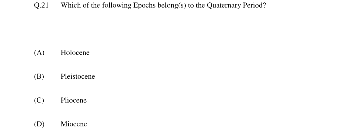 GATE 2024 GG question 21