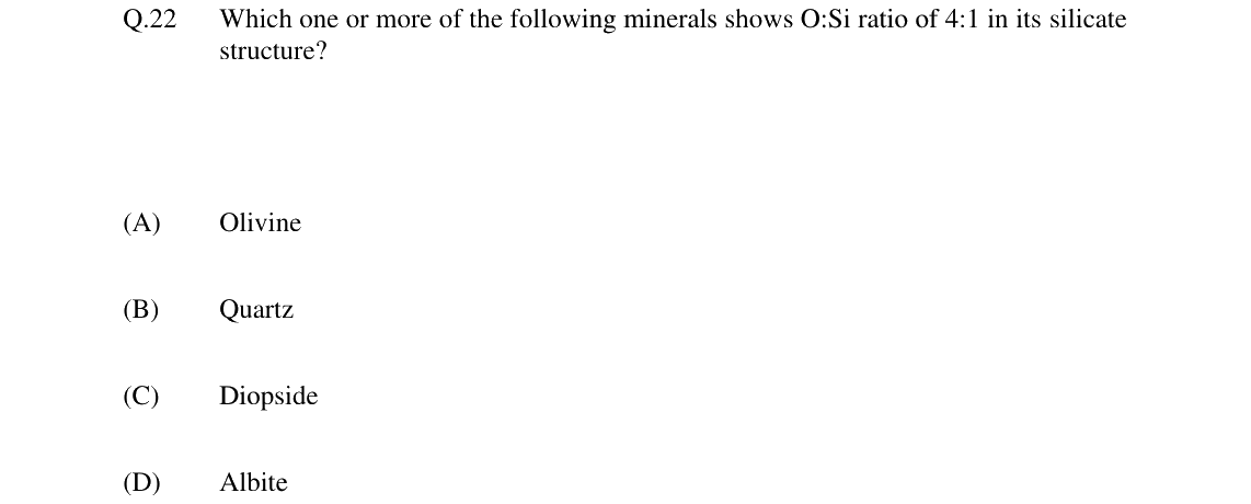 GATE 2024 GG question 22