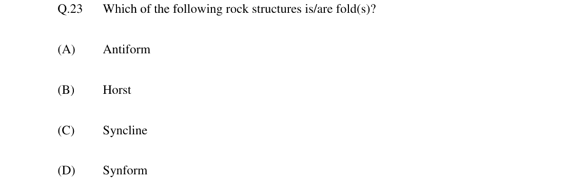 GATE 2024 GG question 23