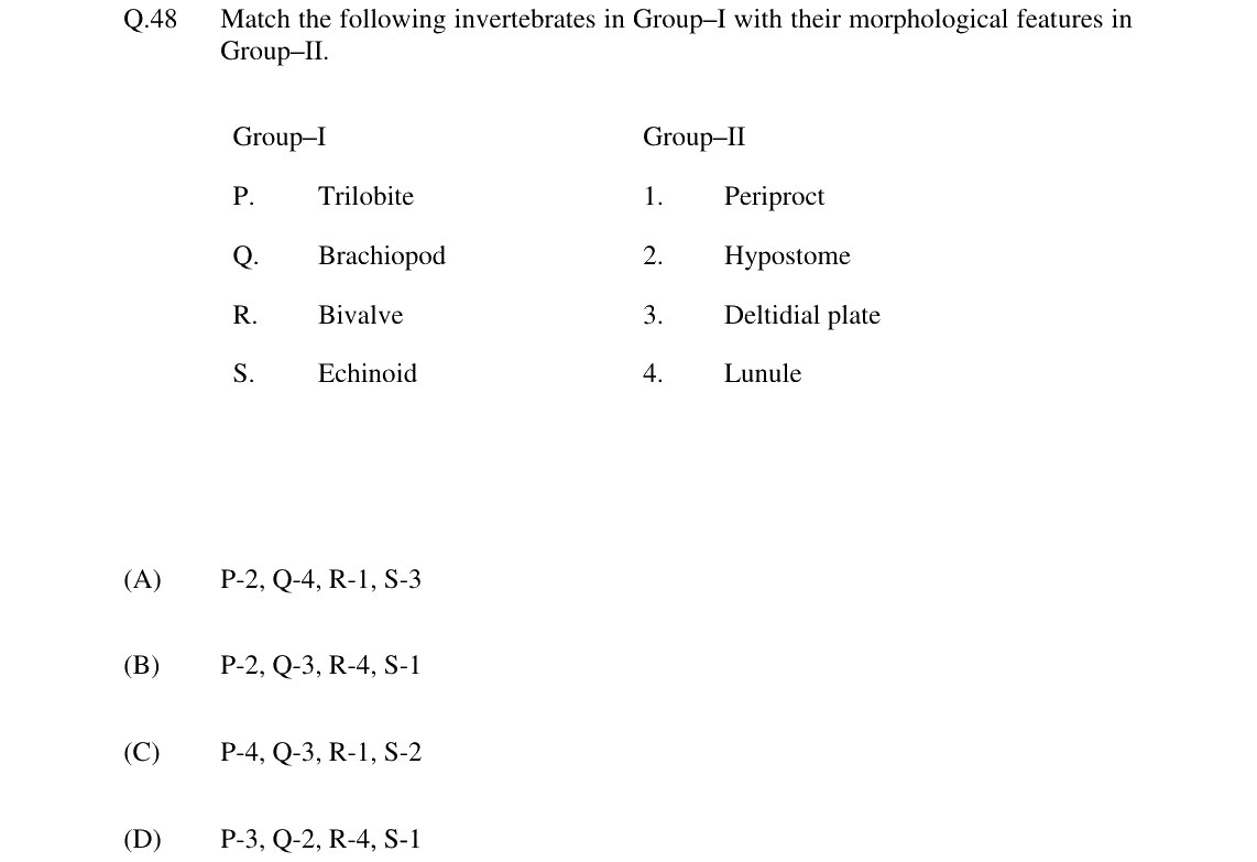 GATE 2024 GG question 48
