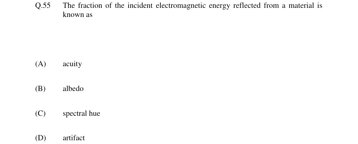 GATE 2024 GG question 55