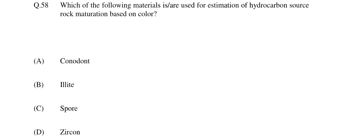 GATE 2024 GG question 58