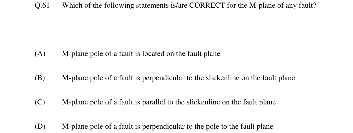 GATE 2024 GG question 61