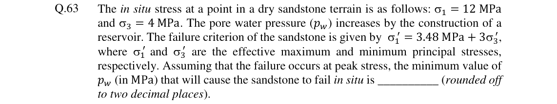 GATE 2024 GG question 63