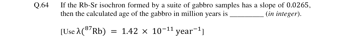GATE 2024 GG question 64