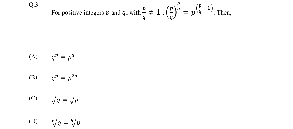 GATE 2024 GG question 3