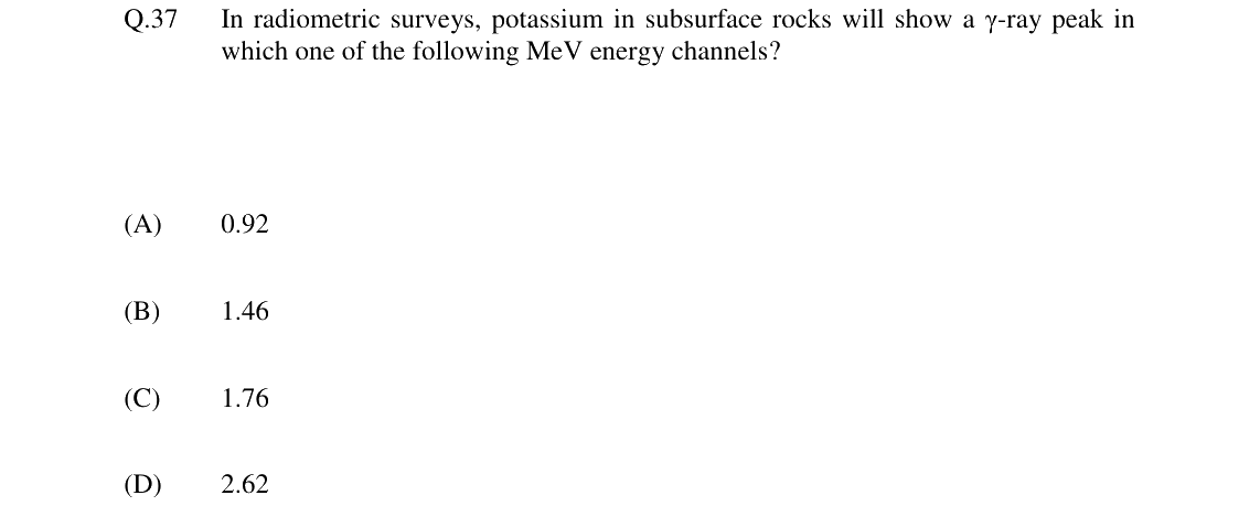 GATE 2024 GG question 37