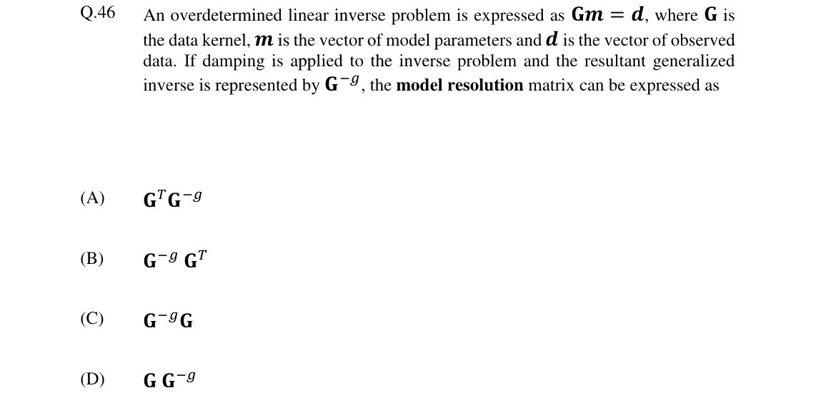 GATE 2024 GG question 46