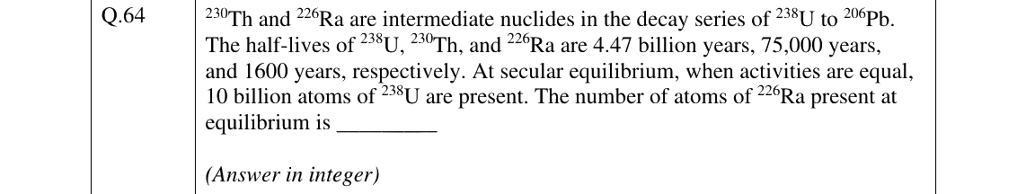 GATE 2025 GG question 64