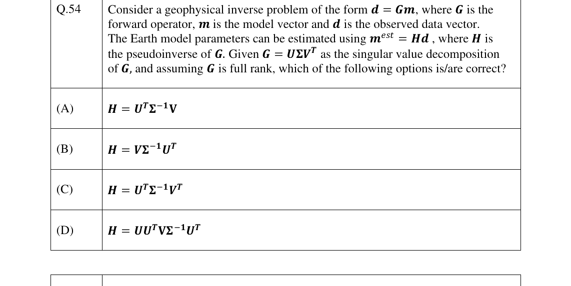 GATE 2025 GG question 54