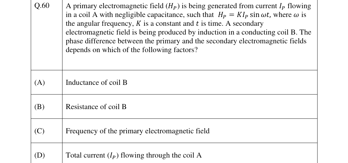 GATE 2025 GG question 60