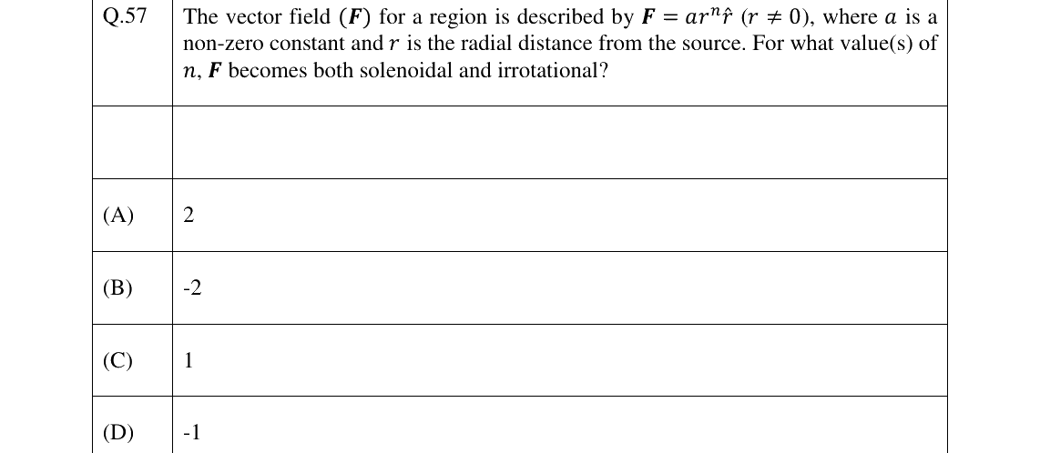 GATE 2026 GG question 57