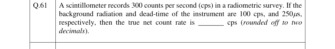 GATE 2026 GG question 61