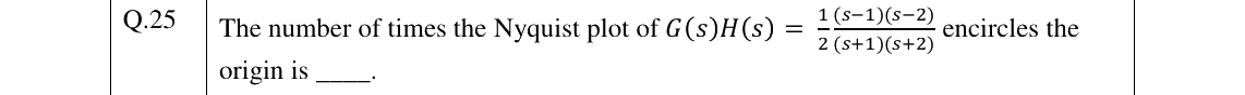 GATE 2023 IN question 25