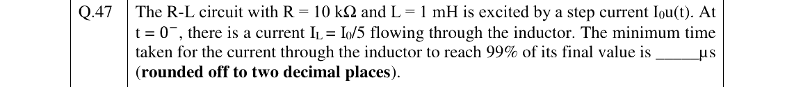 GATE 2023 IN question 47