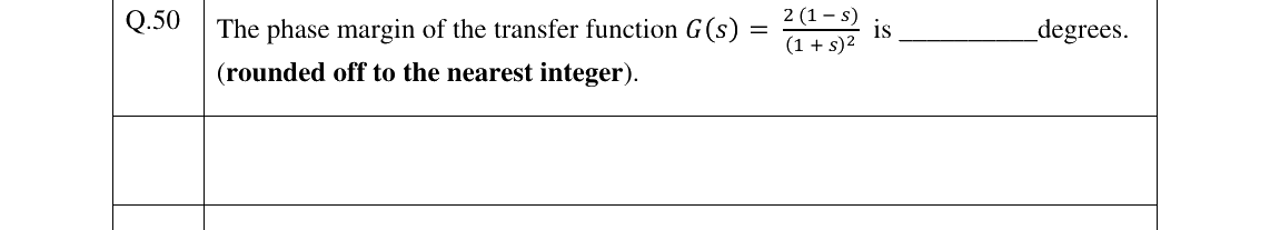 GATE 2023 IN question 50