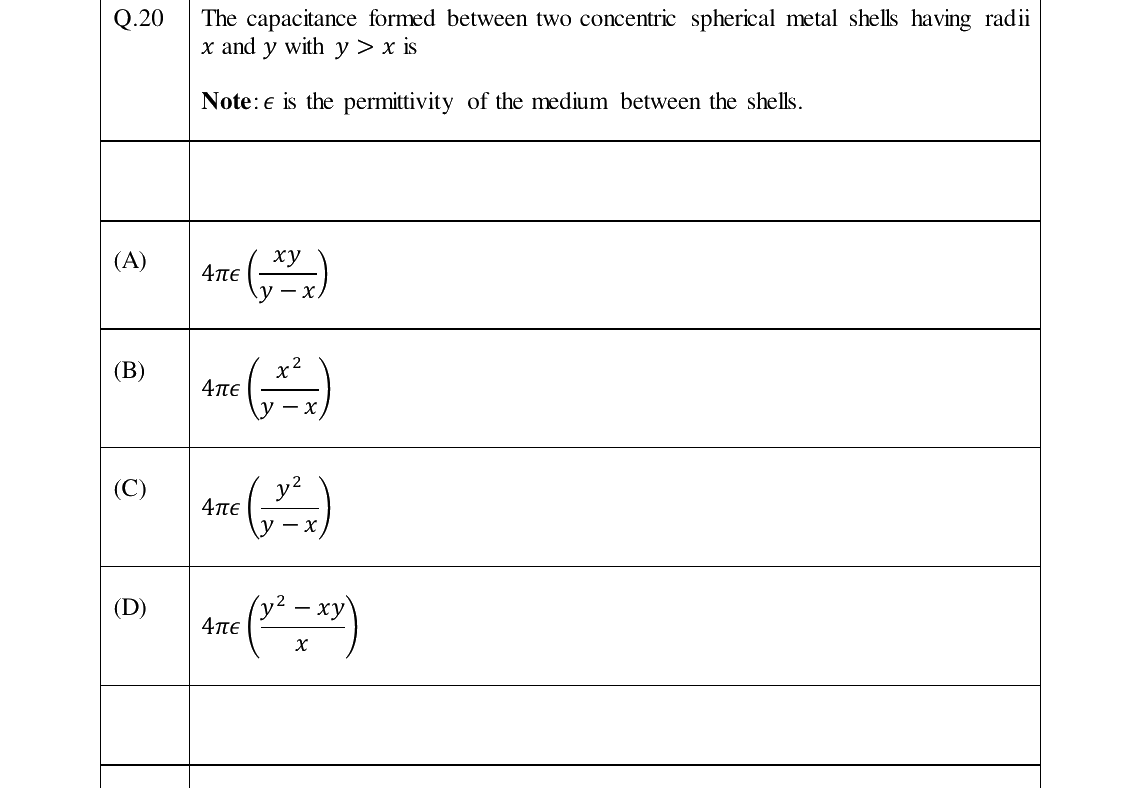 GATE 2024 IN question 20