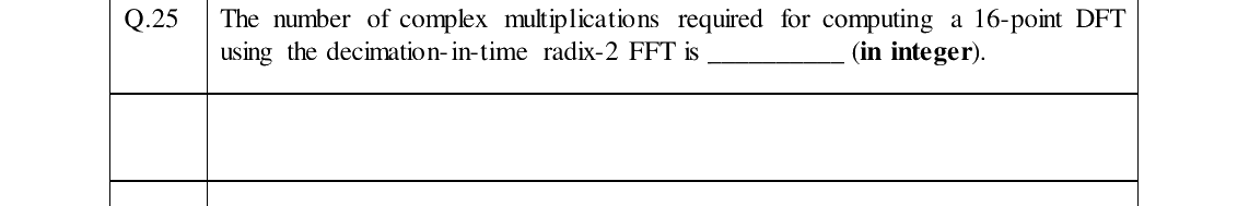 GATE 2024 IN question 25