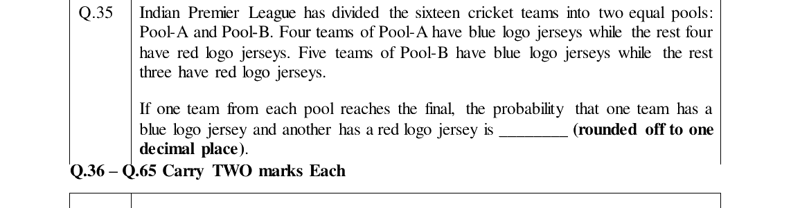 GATE 2024 IN question 35