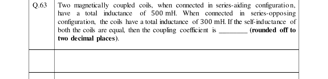 GATE 2024 IN question 63