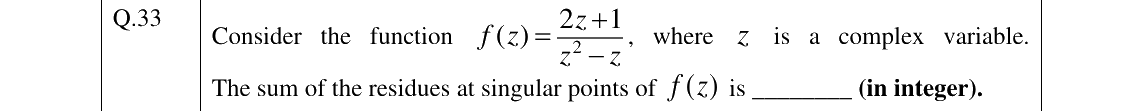 GATE 2025 IN question 33