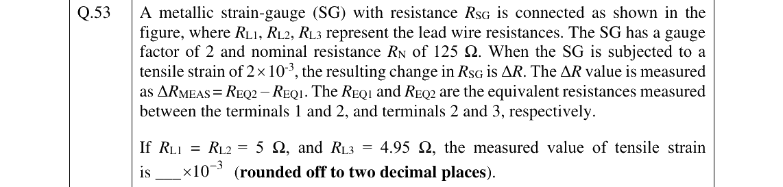 GATE 2025 IN question 53