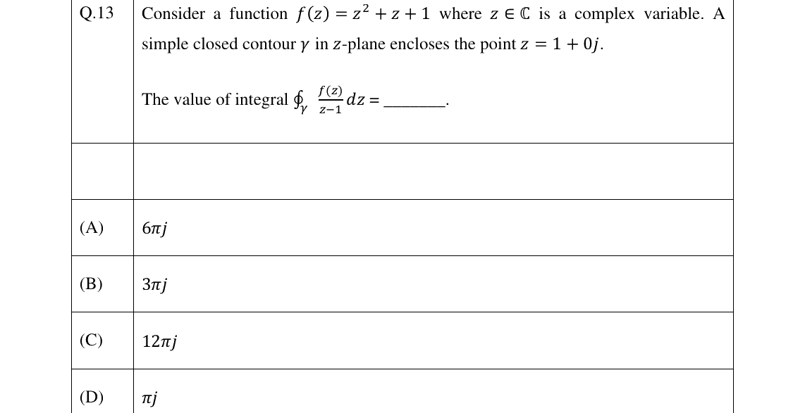 GATE 2026 IN question 13
