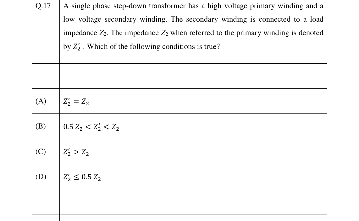 GATE 2026 IN question 17