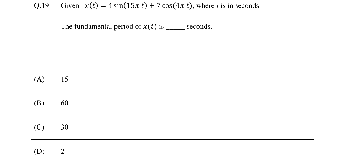 GATE 2026 IN question 19