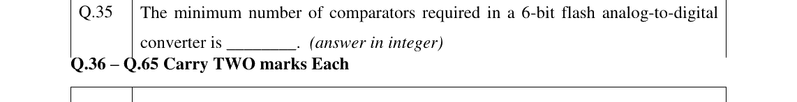 GATE 2026 IN question 35
