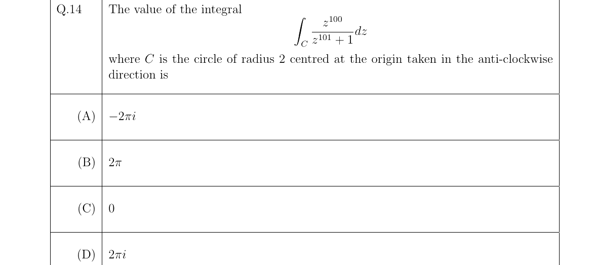 GATE 2022 MA question 14