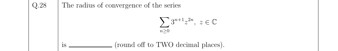 GATE 2022 MA question 28