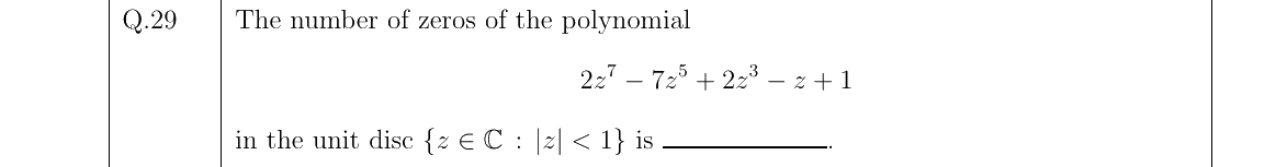 GATE 2022 MA question 29