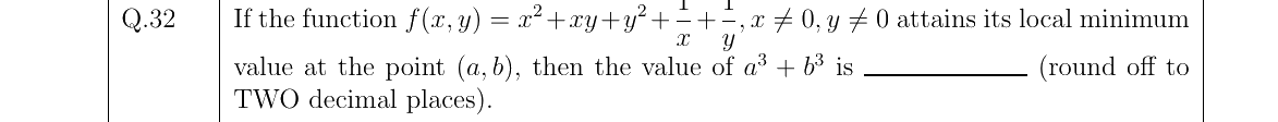 GATE 2022 MA question 32